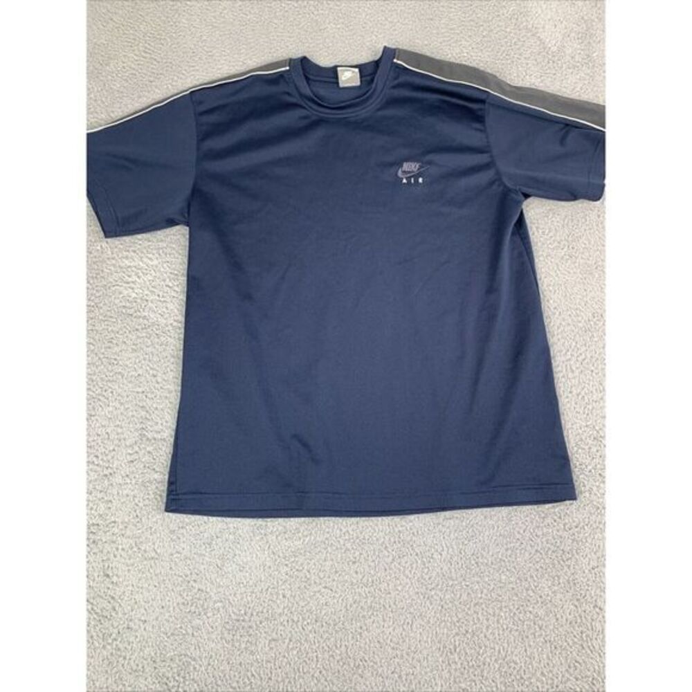 Nike Air Athletic Shirt Mens Size  XL Blue With Gray Shoulder Area See‎ Photos